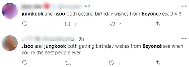 Los fans mencionan a Jungkook en el cumpleaños de Jisoo